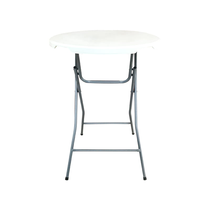 80cm Portable Bistro No Cross Round Bar Table
